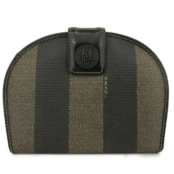 AUTH FENDI Pequin Coin Case Wallet Purse - Picture 1 of 8